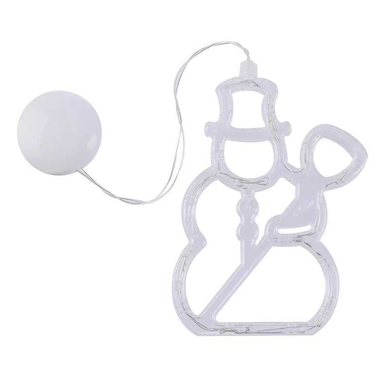 Christmas LED Suction Cup Lights - Santa, Elk & Snowman