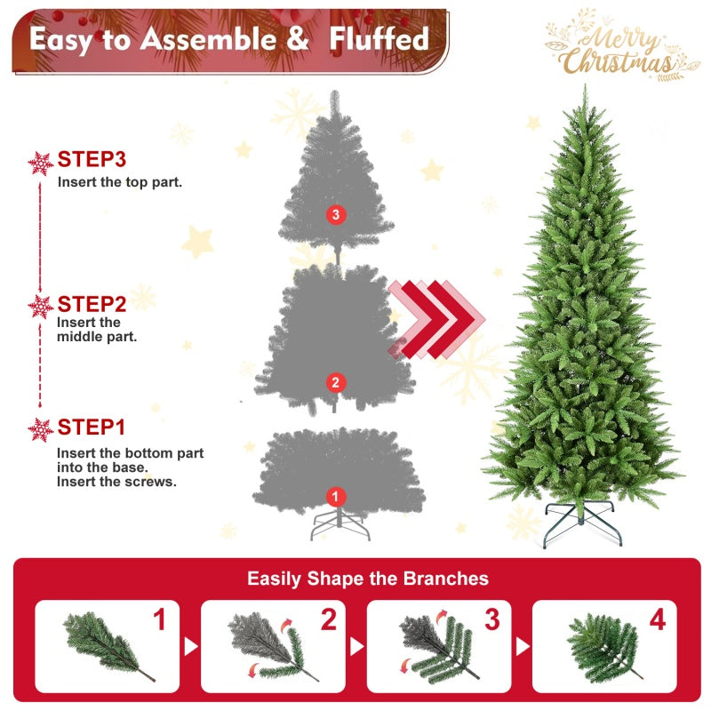 Premium PE/PVC Christmas Trees - Various Heights Available