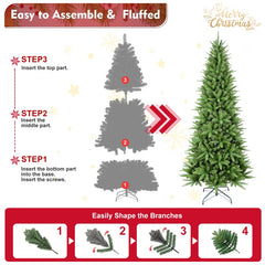 Premium PE/PVC Christmas Trees - Various Heights Available