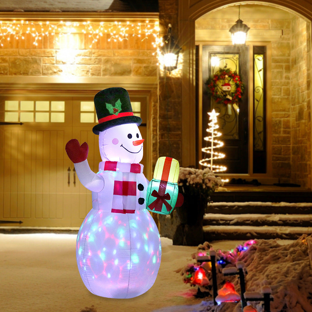 LED Christmas Inflatable Santa Snowman Tree Yard Decor