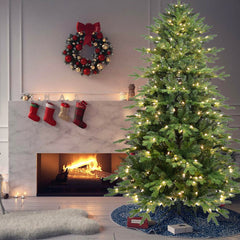 "Versatile PVC/PE Christmas Tree with Built-in UL Lights"