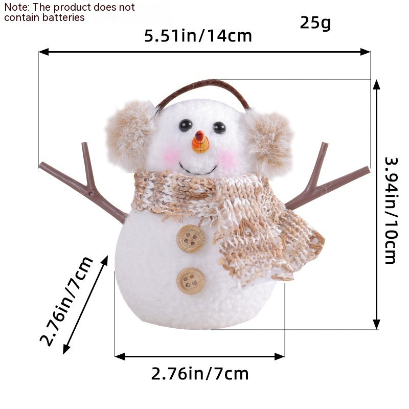 Luminous Christmas Ice Man Ornaments with Scarf Styles
