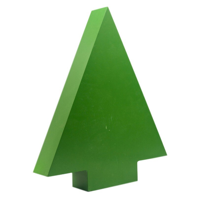 Handcrafted Wooden Christmas Calendar - Red & Green Decor