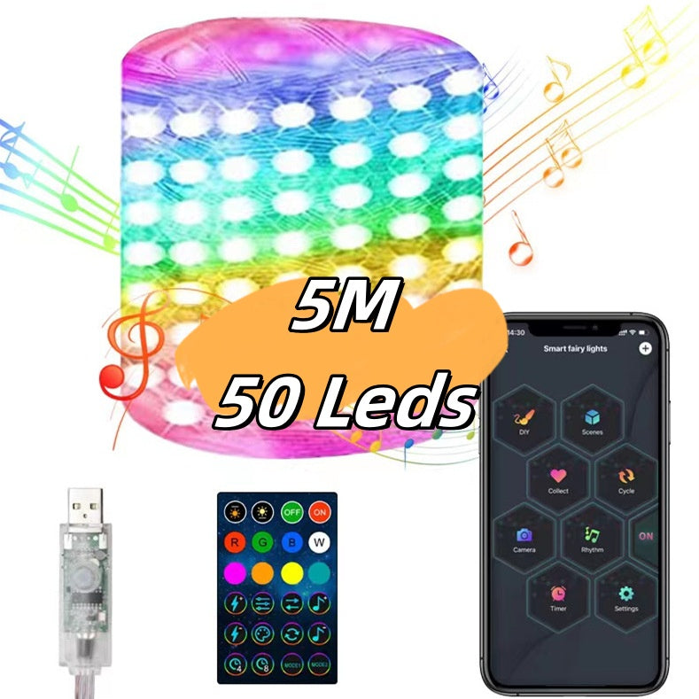 Smart App-Controlled Christmas Light String Decorations