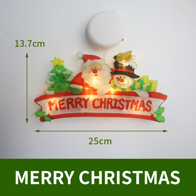 LED Suction Cup Christmas Window Lights - Festive Decor