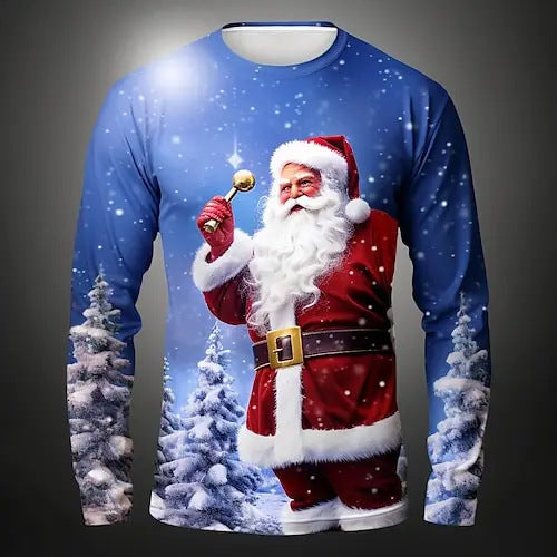 Fashion Hipster 3D Ugly Christmas Sweater Pullover