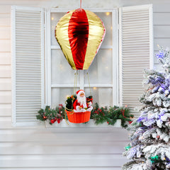 Santa Claus Hot Air Balloon Christmas Ceiling Decoration