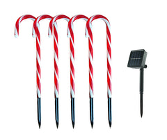 Solar Cane String Lights for Christmas Decorations 47CM