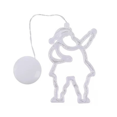 Christmas LED Suction Cup Lights - Santa, Elk & Snowman