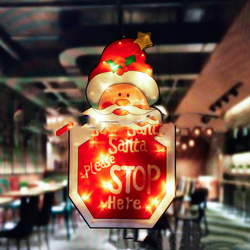 Santa Claus LED Suction Cup Window Lights Christmas Decor