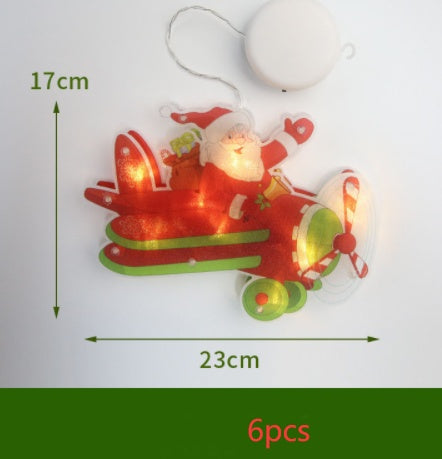 LED Suction Cup Christmas Window Lights - Festive Decor