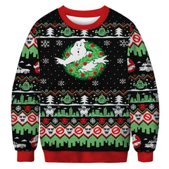 Youthful Christmas Print Sweater - Trendy Street Style