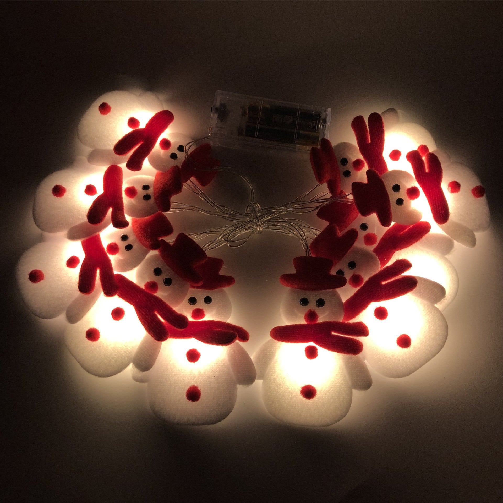 LED Snowman Fairy String Lights for Christmas Decoration