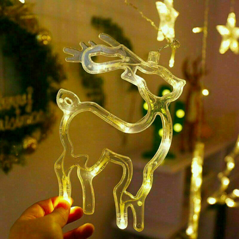 LED Fairy String Curtain Lights for Christmas & Home Decor