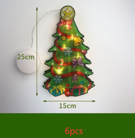 LED Suction Cup Christmas Window Lights - Festive Decor