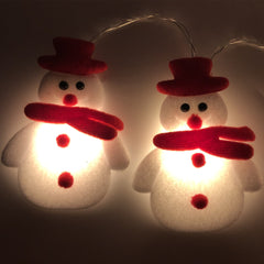 LED Snowman Fairy String Lights for Christmas Decoration