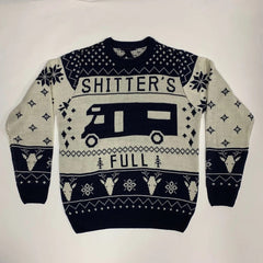 Men's Cartoon Jacquard Christmas Sweater in Various Colors
