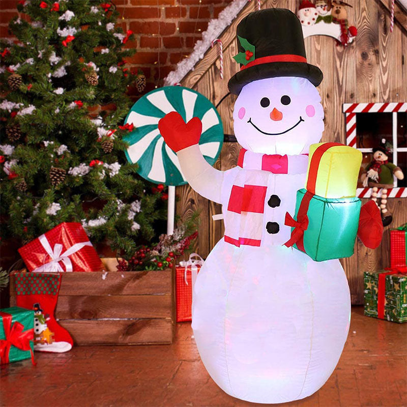 LED Christmas Inflatable Santa Snowman Tree Yard Decor