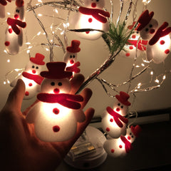 LED Snowman Fairy String Lights for Christmas Decoration