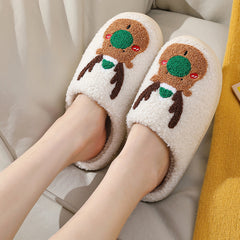 Cozy Christmas Elk Bedroom Slippers - Soft & Stylish House Shoes