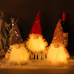Christmas Rudolph Sequin Ornaments with Lights - 30cm