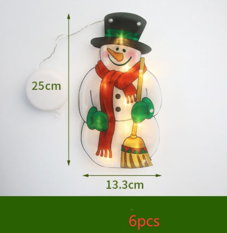 LED Suction Cup Christmas Window Lights - Festive Decor