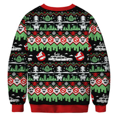 Youthful Christmas Print Sweater - Trendy Street Style