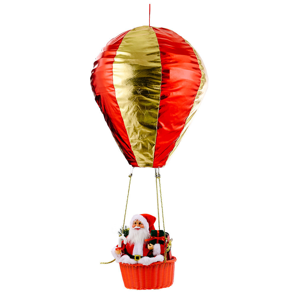 Santa Claus Hot Air Balloon Christmas Ceiling Decoration