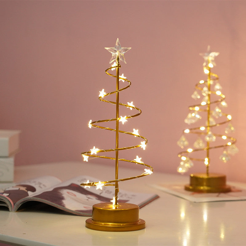 Crystal LED Christmas Tree Fairy Lights - Battery Operated