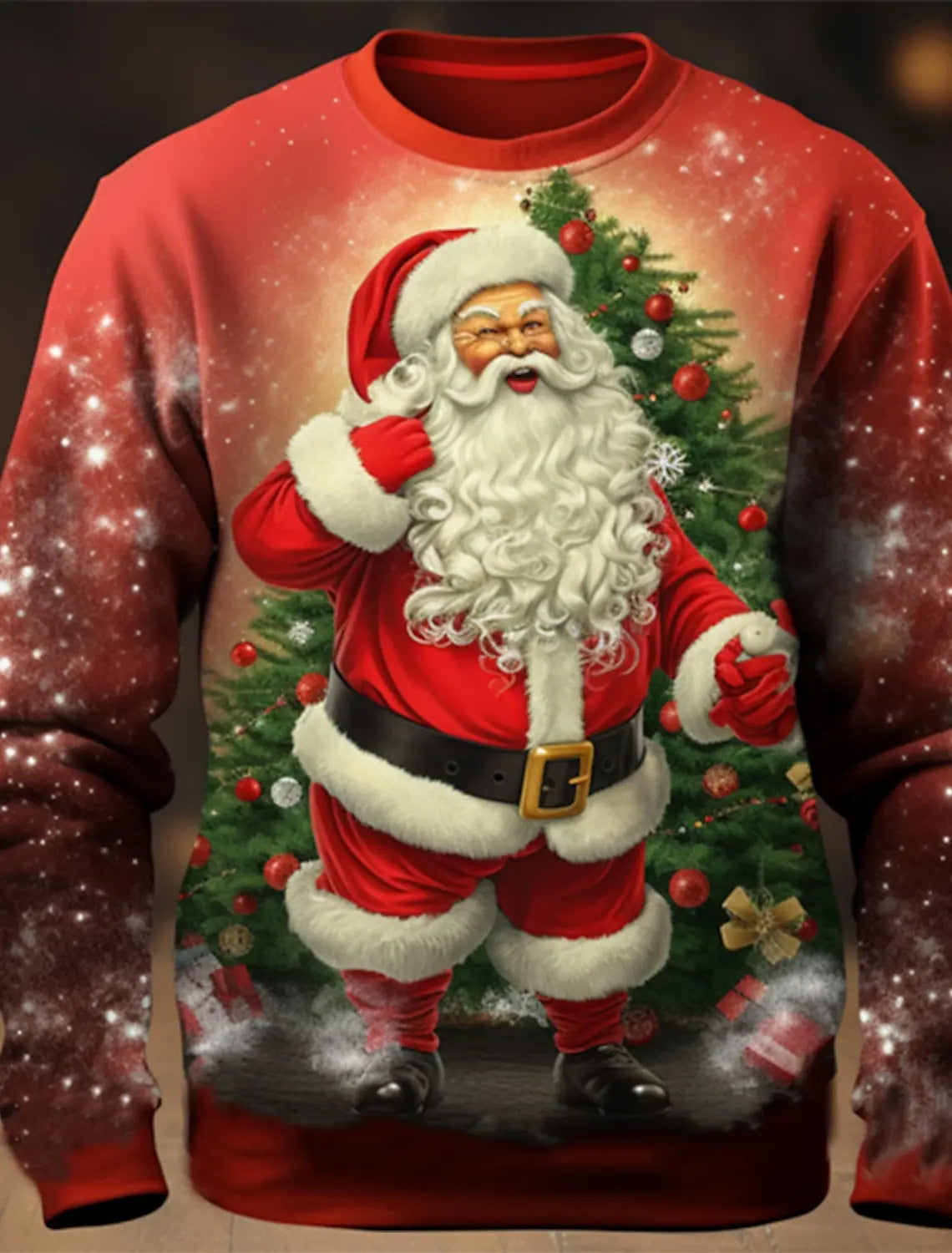 Fashion Hipster 3D Ugly Christmas Sweater Pullover