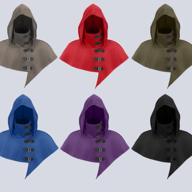 Hooded medieval monk friar robe costume for Halloween and cosplay