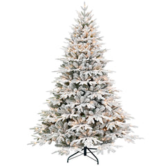 PE/PVC Christmas Tree with Lights - 4ft to 9ft Sizes