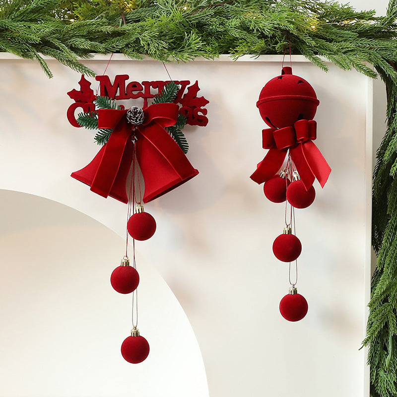 Scandinavian Flocking Christmas Tree and Home Décor Ornaments