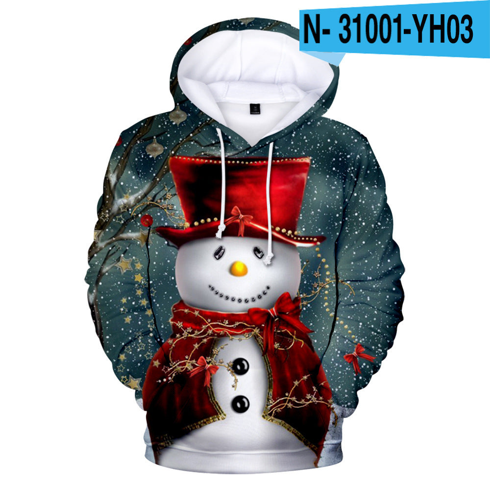 Casual Youth Christmas Sweater - Plus Velvet & Cartoon Print