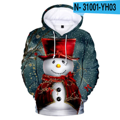 Casual Youth Christmas Sweater - Plus Velvet & Cartoon Print