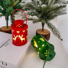 Nordic Style LED Christmas Candle Lanterns - Festive Decor
