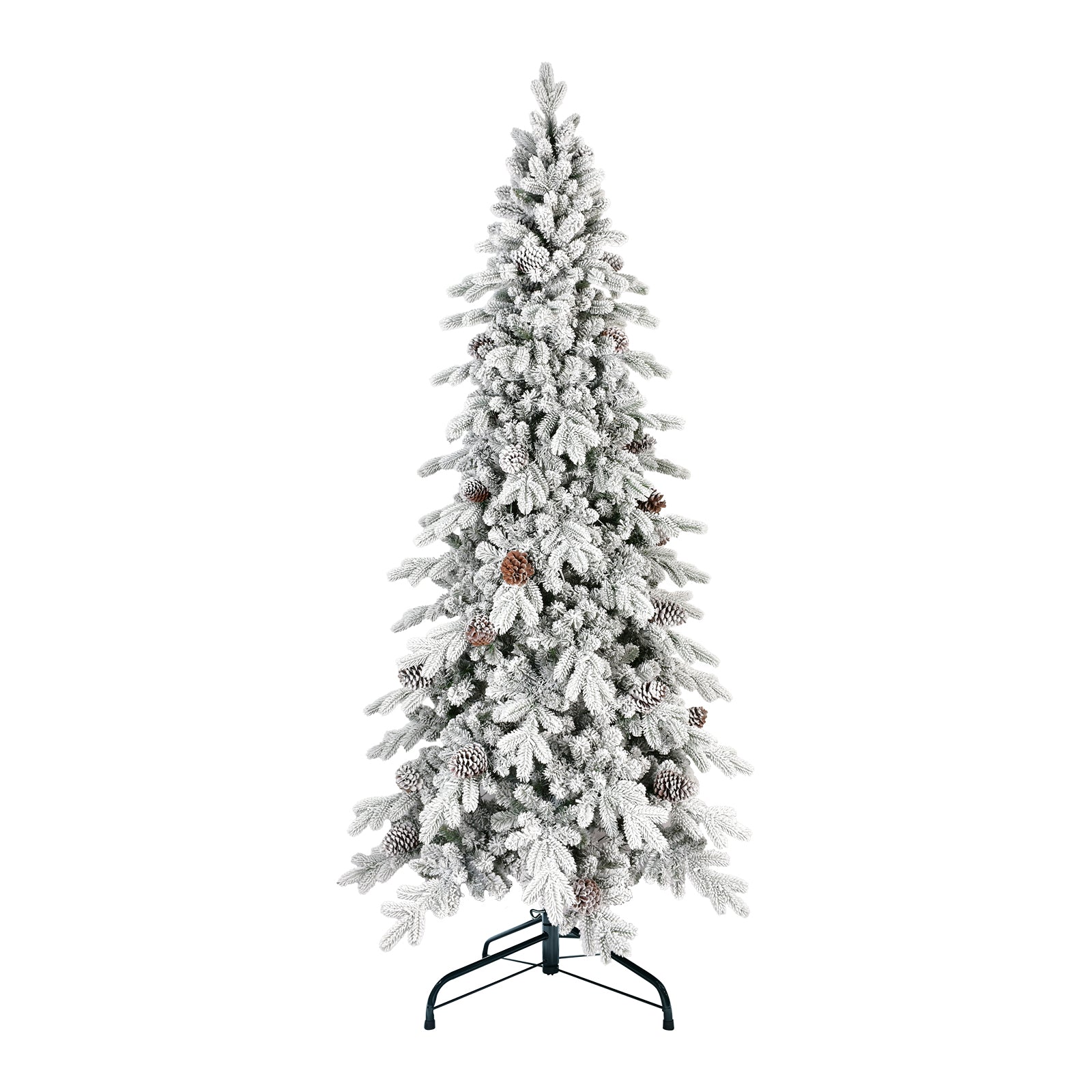 7.5ft to 9ft Automatic Flocking PE/PVC Christmas Trees