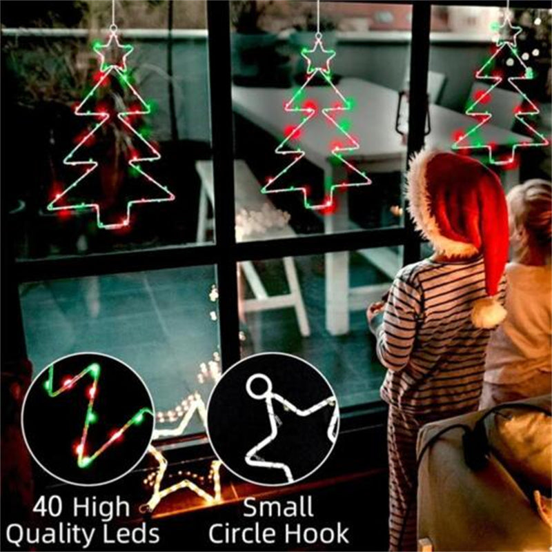 Christmas Tree Lantern Lights: Battery, Waterproof, 8 Modes