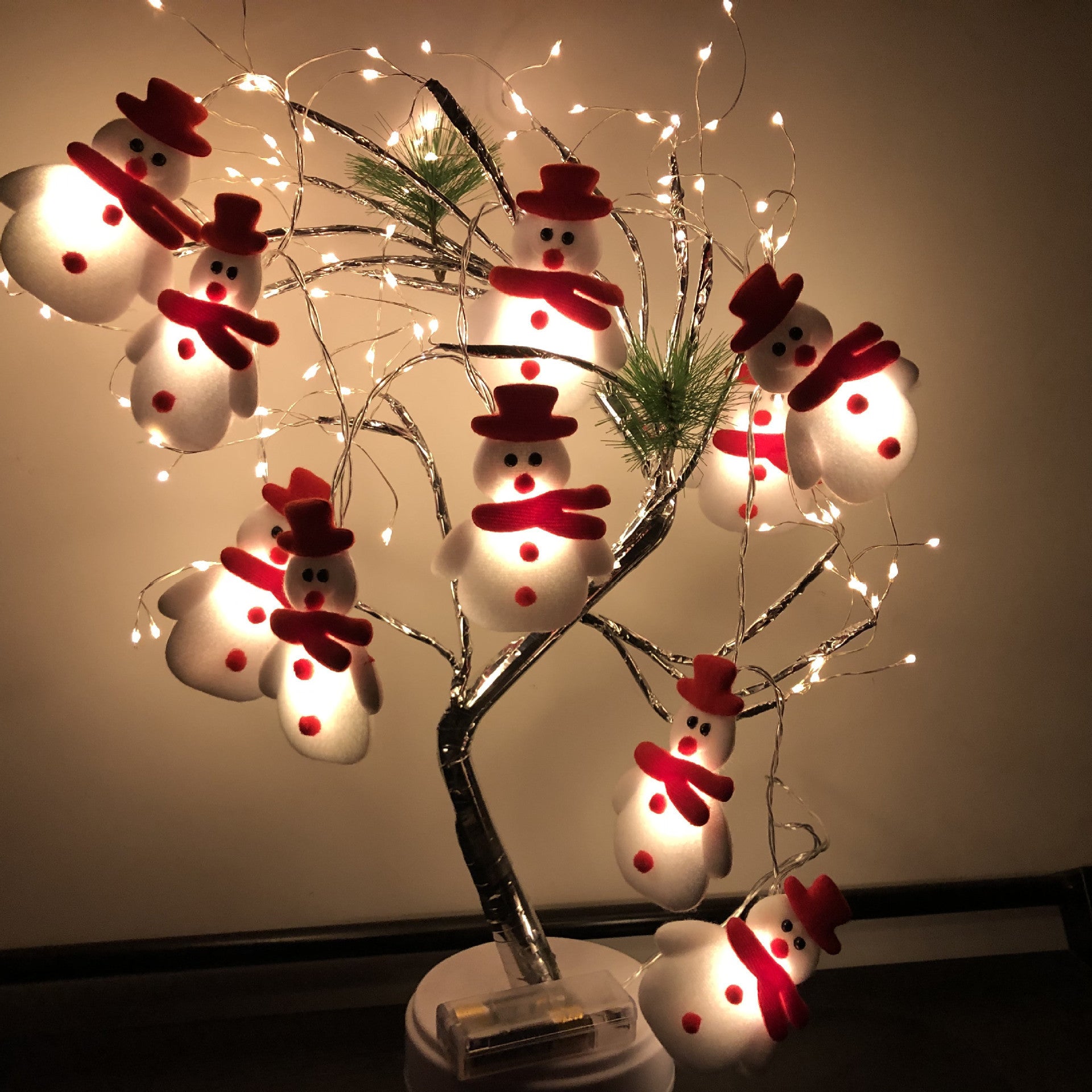 LED Snowman Fairy String Lights for Christmas Decoration