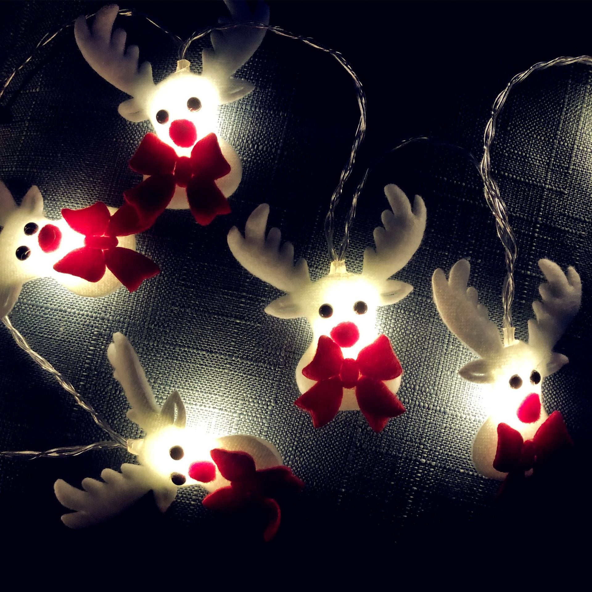 Festive Christmas Snowman String Lights for Indoor & Outdoor