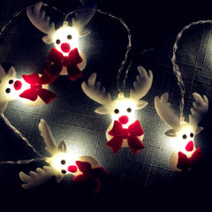 Festive Christmas Snowman String Lights for Indoor & Outdoor