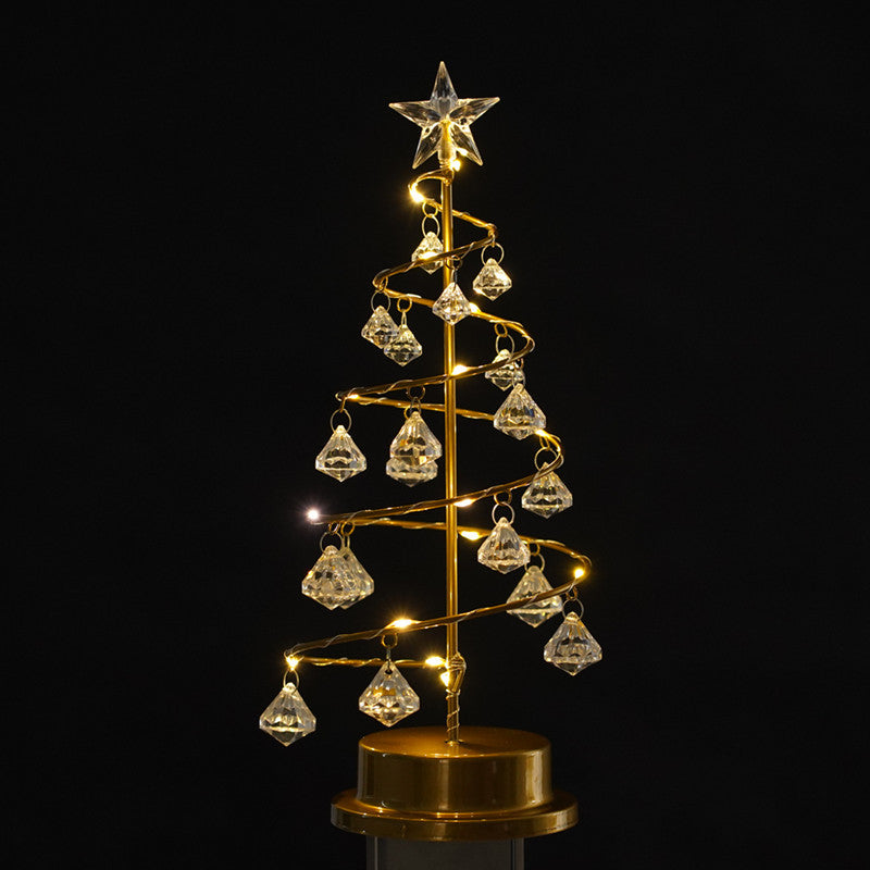 Crystal LED Christmas Tree Fairy Lights - Battery Operated