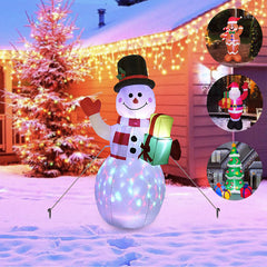 LED Christmas Inflatable Santa Snowman Tree Yard Decor