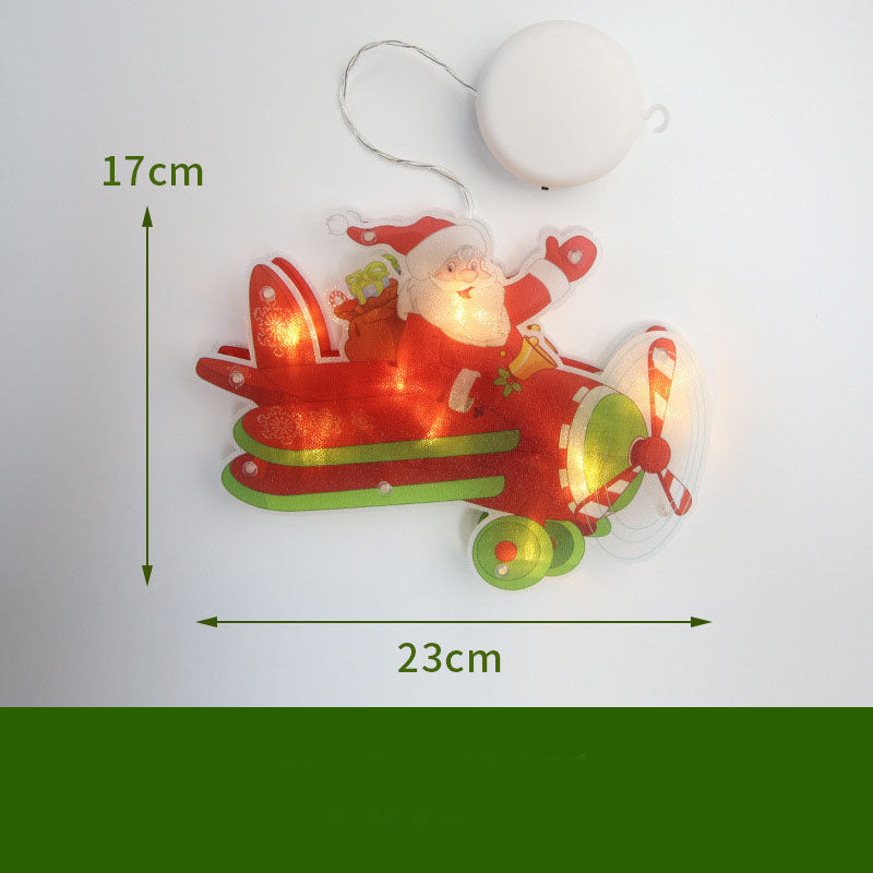 LED Suction Cup Christmas Window Lights - Festive Decor