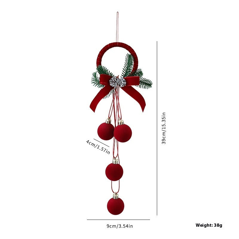 Scandinavian Flocking Christmas Tree and Home Décor Ornaments