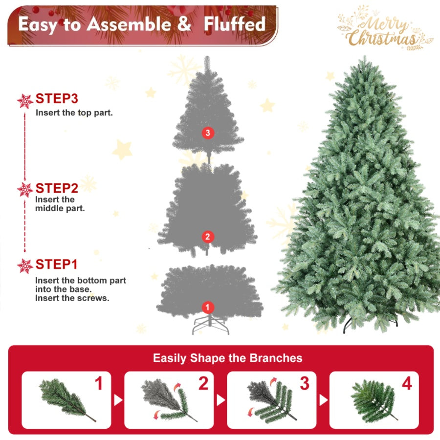 4ft Realistic Blue Spruce Tree - Dense 592 Tip Foliage
