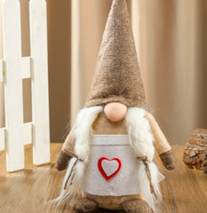 Faceless Christmas Goblin Doll Decoration - Modern Art Style
