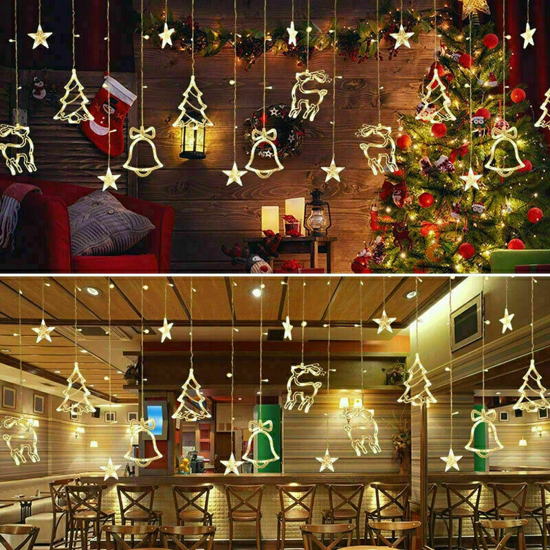 LED Fairy String Curtain Lights for Christmas & Home Decor