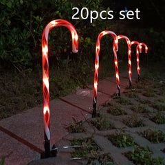 Solar Cane String Lights for Christmas Decorations 47CM