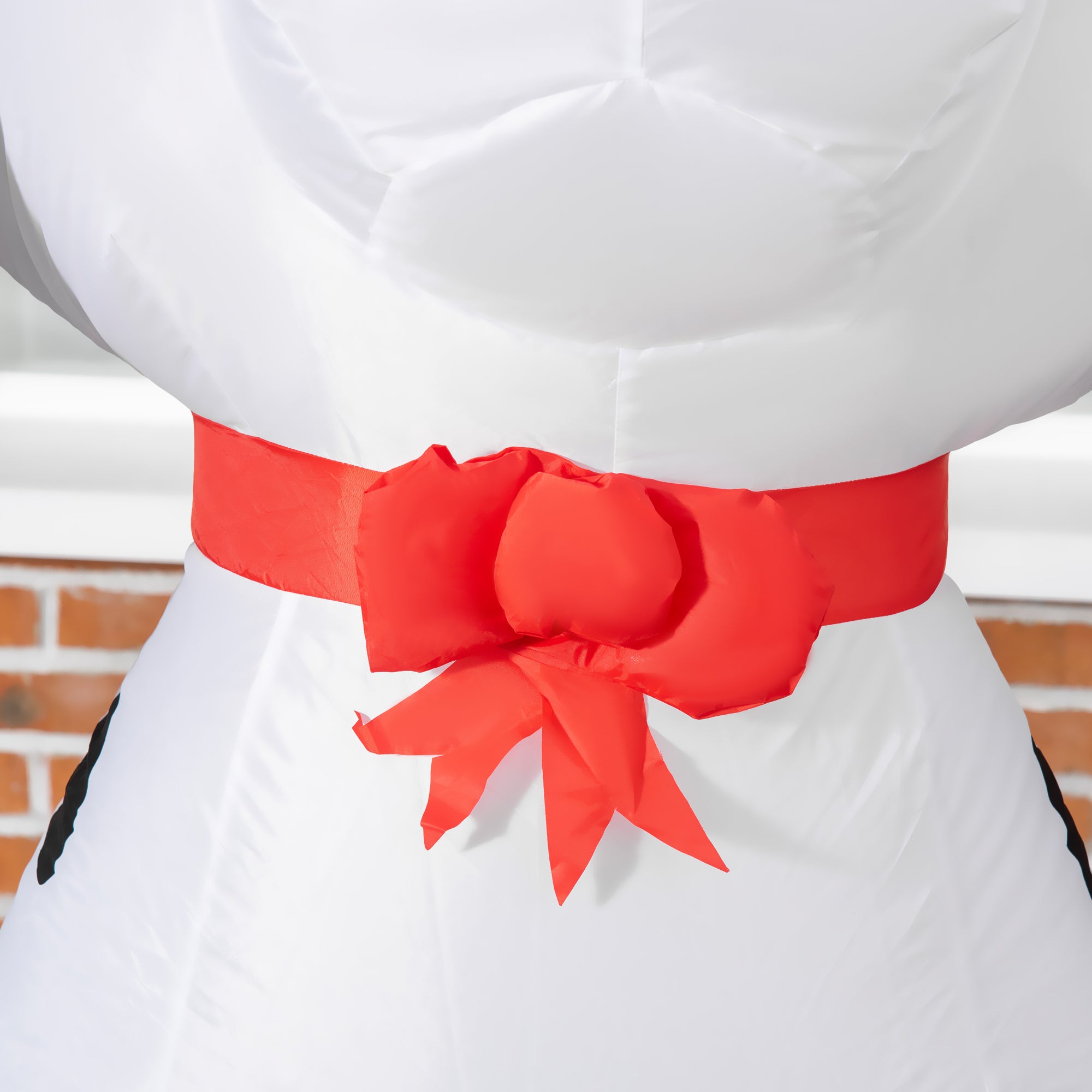 Festive LED Christmas Inflatable Puppy with Santa Hat